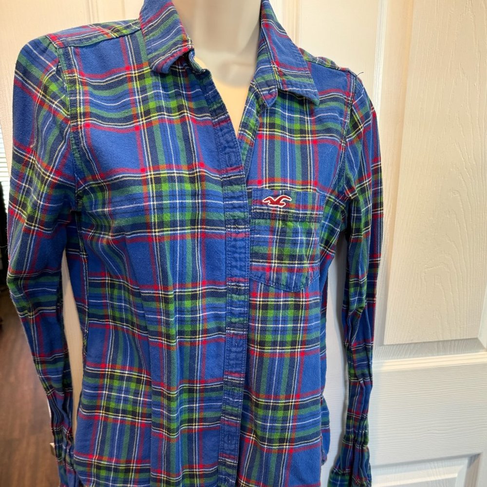 HOLLISTER FLANNEL TOP